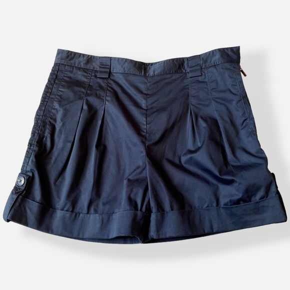 Z Spoke By Zac Posen Navy Blue Shorts Relaxed Fit Cuffed - Picture 4 of 10